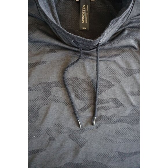 Mondetta Womens Gray Camo Pullover Turtleneck Sweatshirt - Size M - Picture 4 of 6